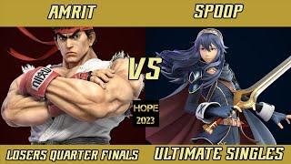 Hope 2023 Losers Quarter Finals - Amrit (Ryu) vs. SENTRY spoop (Lucina) - SSBU