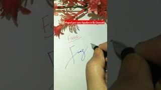 Faaz Name Signature Style #youtubeshorts #signature #viral