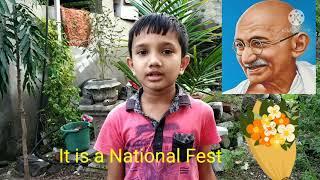 Gandhi Jayanti 2nd October English Speech By Vivek Gholve