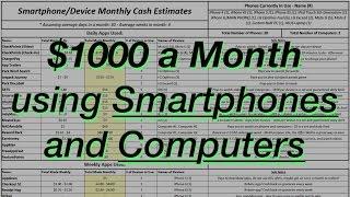 How to Make Over $1000 a Month with Smartphones and Computers