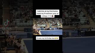 college gymnastics fail #shorts