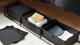 Suprima® Underbed Storage - Lidded 3 Section - Black