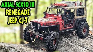 My New Golden Eagle Red @Jeep Renegade CJ-7 1/10 Axial SCX10 III #subscribe  ‎@axialvideos