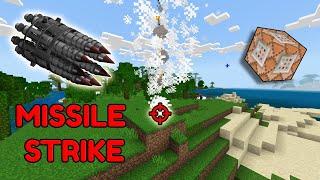 Minecraft Bedrock How to Make a Missile Strike/Air Strike | Bedrock Command Block Tutorial