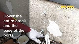 uPLUG Concrete Crack Repair Kit | How To Waterproof Foundation Cracks, Pipe Perforations, and Voids