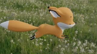 Fox made in Blender. My first 3D model