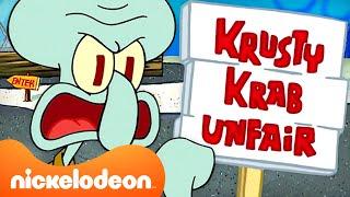 SpongeBob | Thaddäus hasst seinen Job 60 Minuten lang  | Nickelodeon Deutschland