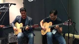 NAMM 2018 Denis Chang Demoing new Godin Gypsy Jazz guitar