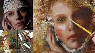 Mara Light in Expressive Portrait in Oil