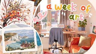 A realistic week in the life as a full time illustrator | Making lots of art!