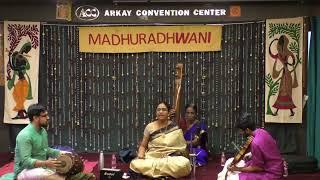 MADHURADHWANI'S DEC MUSIC SEASON SERIES-Padmashree Srinivasan Vocal