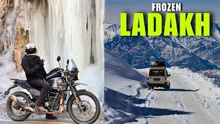 Freezing Ladakh Me 220 Kms Bike Ride me Band Baj Gyi | Ep-04 Kargil To Leh | Winter Ladakh Ride