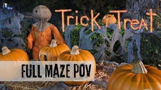 Trick 'r Treat Maze POV | Six Flags  Fright  Fest  Extreme | Full Walk-Through