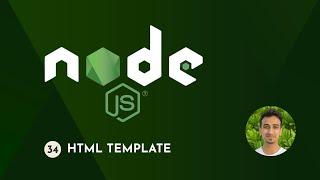 Node.js Tutorial - 34 - HTML Template