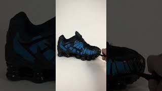 Person customizes a pair of Nike Shox with thermo-reactive fabric that reacts to heat!