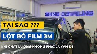 Tại sao Santafe lại phải lột bỏ phim cách nhiệt 3M xịn hãng để dán lại phim khác?