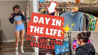 Day in the Life of a Full-Time Reseller - Make a Living Thrifting and Reselling Used Clothes on Ebay