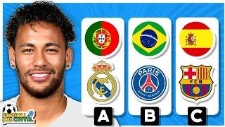 Guess the Country and Club of the Football Player | Football Quiz 2023