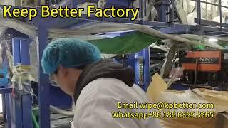 China baby diaper factory production workshop