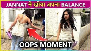 Jannat Zubair Looses Her Balance, Gets Praised For The Traitors From Paps