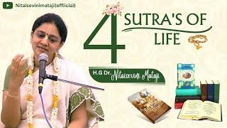 4 sutra's of life (English) by Dr.Nitaisevini Mataji