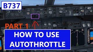 Microsoft Flight Simulator Boeing 737 Tutorial |How The Autothrottle Works [Part1]