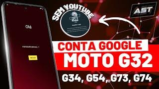 Novo! Como Remover Conta Google Moto G32, Método Atualizado Sem YouTube Desbloqueio Motorola Sem PC