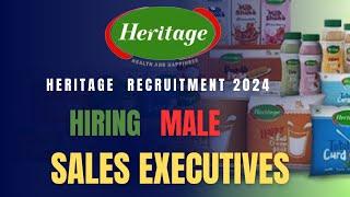 Heritage Foods Recruitment 2024 | Heritage Sales Executive Jobs in multiple locations | #job