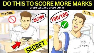 STUDY LESS & SCORE MORE | Smart Study Tips (Tamil) | Motivation to Increase Focus almost everything