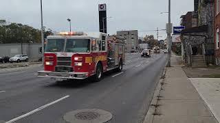 Hamilton Fire Department Responding to Structure Fire.  P48,PC1 and L1