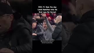 Everyone is Lewis and Ferrari fan #lewis #lewishamilton #worldchampion #f1 #motorsport #automobile