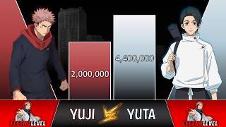 Yuji VS Yuta POWER LEVELS  (JUJUTSU KAISEN Power Levels)