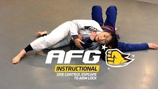 AFG :: Instructional :: Hee Jin Lee :: Side Control Escape to Arm Lock