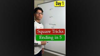 Square numbers ending in 5 Trick #shorts #math #Lessonade