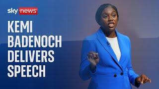 Conservative leader Kemi Badenoch delivers speech at CBI conference