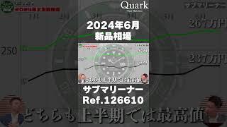 【ロレックス】2024年6月新品相場　サブマリーナーRef 126610【クォーク切り抜き】 #Shorts