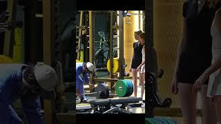 Their faces changed as they saw Anatoly lift it up effortlessly #frank #anatoly #fyp #gym