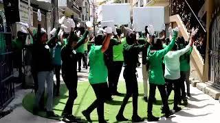 world environment day 'save trees' dance performance at wisdom land High school