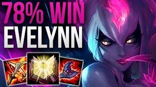 HE GOT HIGH CHALLENGER WITH 78% EVELYNN WIN RATE | CHALLENGER EVELYNN TOP GAMEPLAY | 9.10 S9