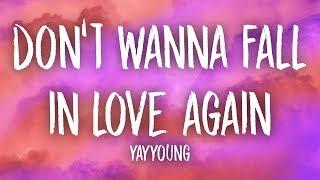 YAYYOUNG - Don't Wanna Fall In Love Again (Lyrics) ft. Ryce, Garrett.