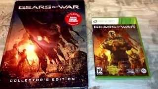 DAY 1 Gears of War Judgment w/ Collector's Guide book Unboxing for Xbox 360