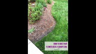 HOW TO EDGE A FLOWER BED