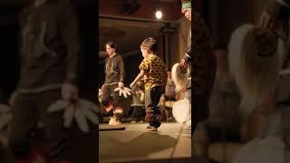 Native Boy Sneaks On Stage at Alaskan Native Cama-I Dance Festival