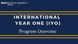 INTO Suffolk - International Year One Program Overview