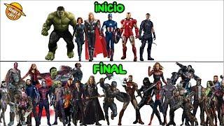 TODOS LOS EQUIPOS DE  LOS VENGADORES QUE EXISTIERON HASTA AVENGERS ENDGAME