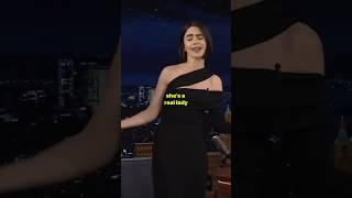 Lily Collins lip sync to "wanna be" by spice girls #emilyinparisseason4