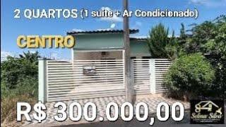 CASA COM 2 QUARTO E 1 SUITE  2 BANHEIRO NO CENTRO PROXIMO ENTRADA DE JABOTI PARANA - R$ 300.000,00