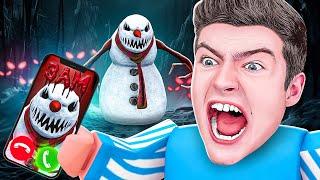 RUFE NIEMALS den SNOWMAN um 3 UHR NACHTS An! (Roblox)