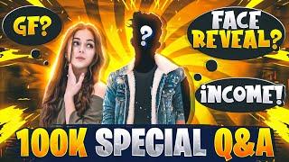 100K SUBSCRIBER SPECIAL QNA FACE REVEAL? Gf?  INCOME?  - GARENA FREE FIRE