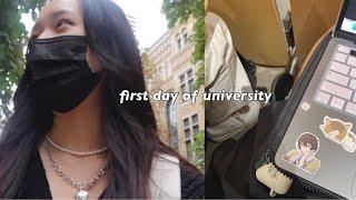 first day of university grwm + vlog ( & uni reveal)